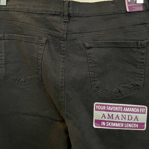 Gloria Vanderbilt Amanda Heritage Fit Skimmer Classic Rise Capri Size 20W NWT. - Picture 12 of 13